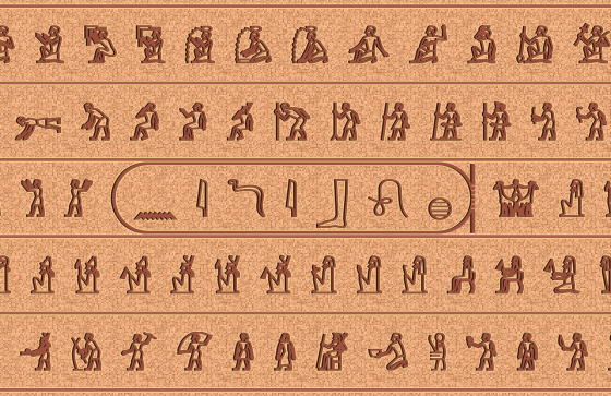 ヒエログリフを彫る。cssで